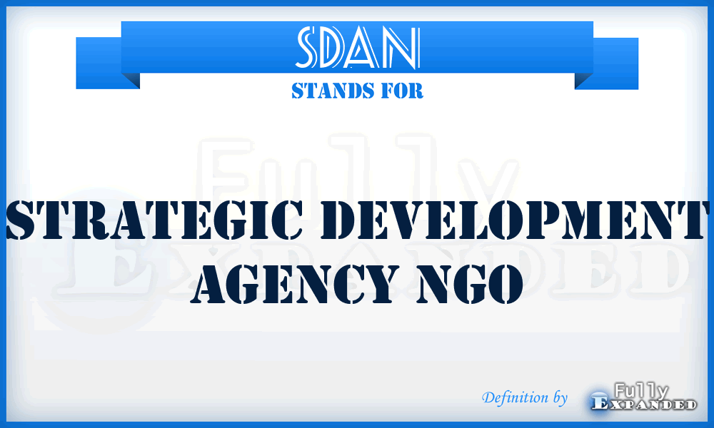 SDAN - Strategic Development Agency Ngo