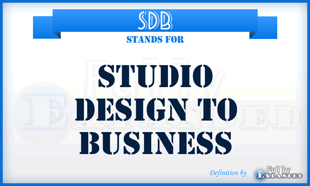 SDB - Studio Design to Business