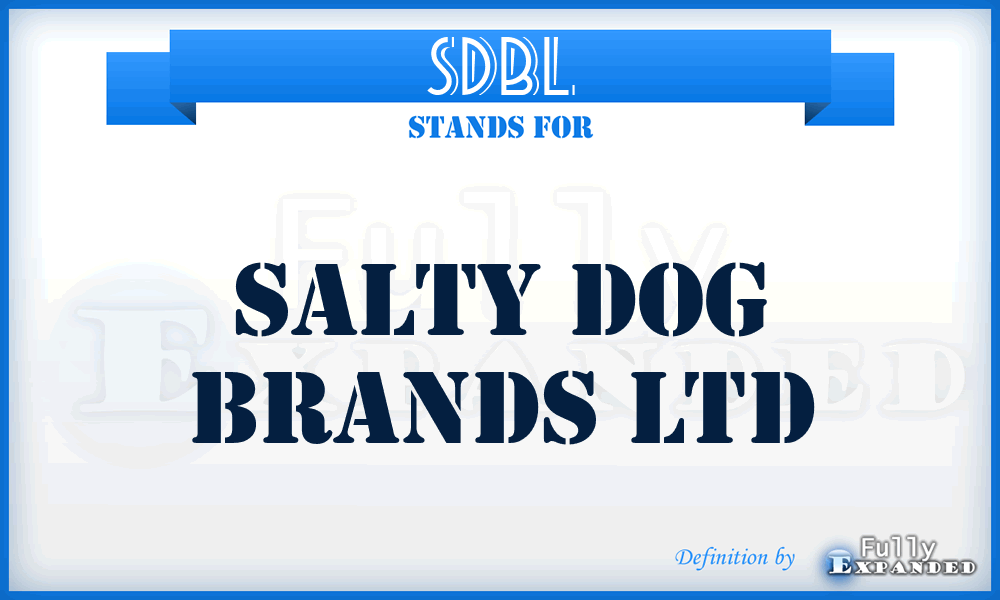 SDBL - Salty Dog Brands Ltd