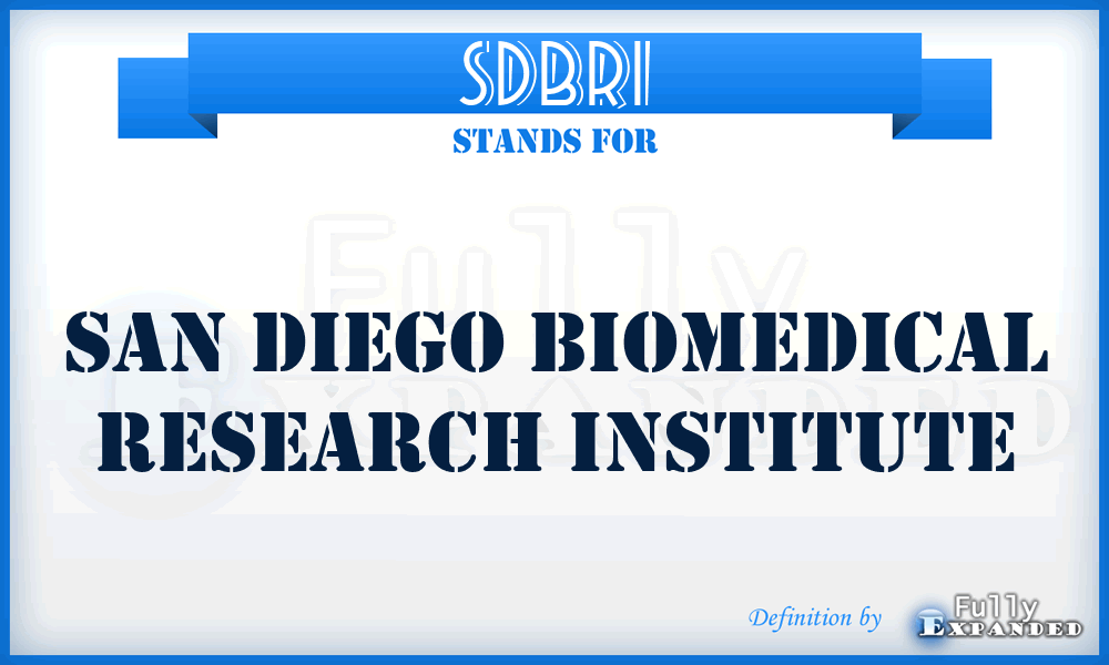 SDBRI - San Diego Biomedical Research Institute