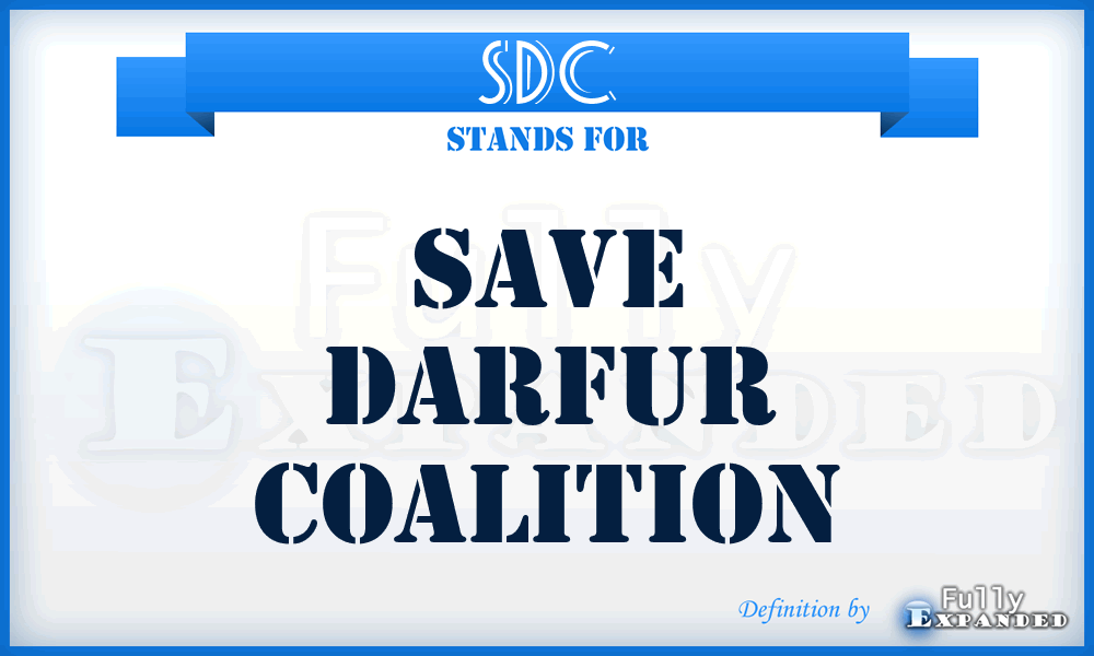 SDC - Save Darfur Coalition