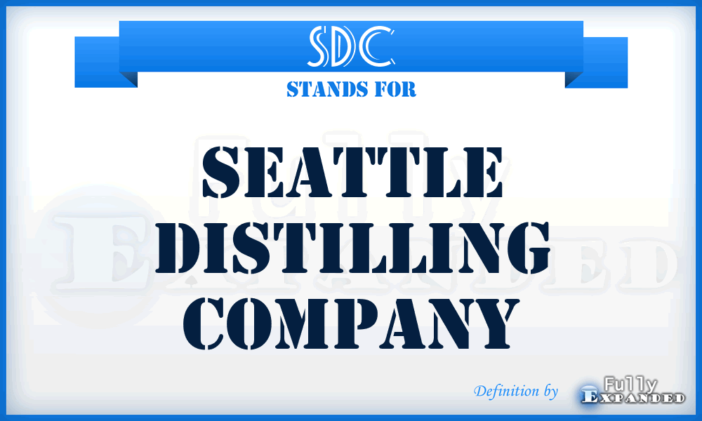 SDC - Seattle Distilling Company