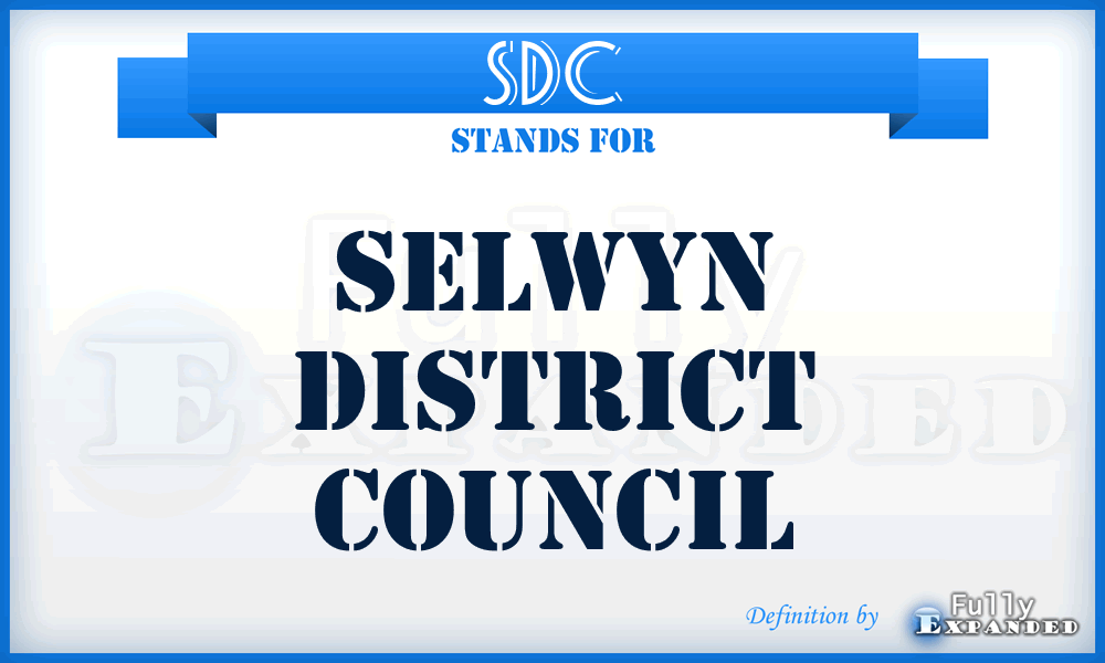 SDC - Selwyn District Council