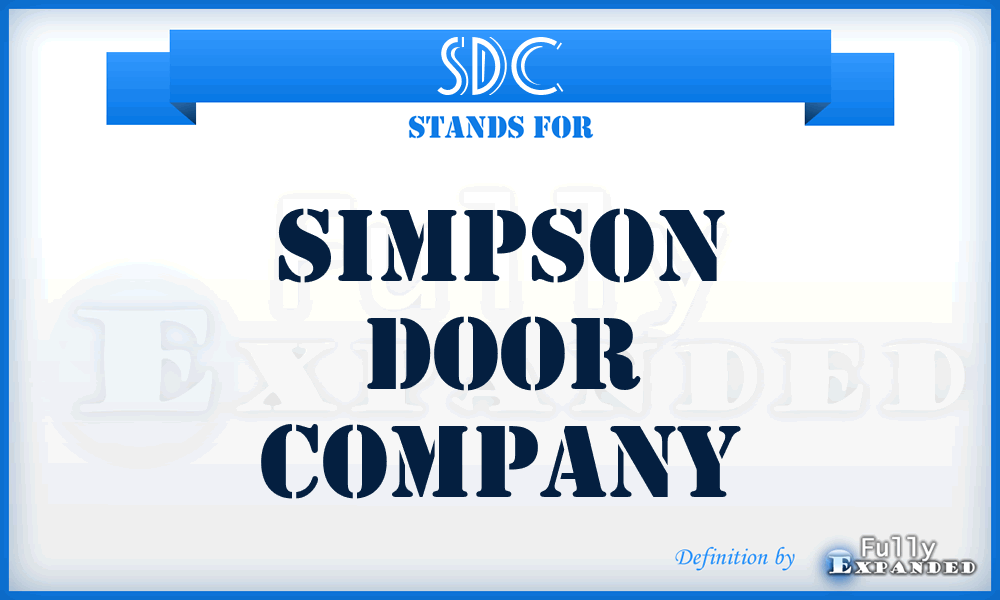SDC - Simpson Door Company