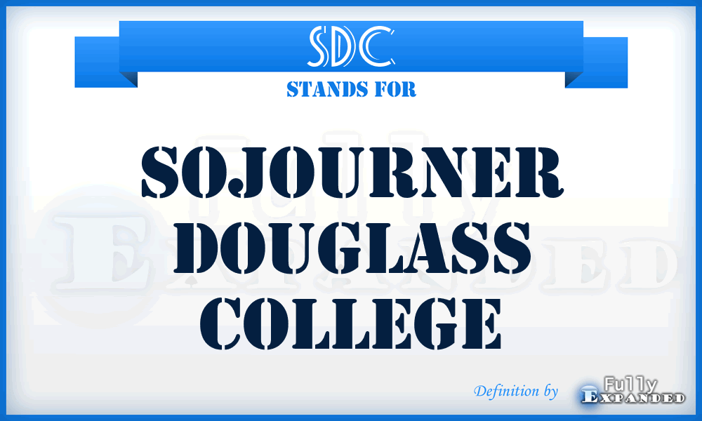 SDC - Sojourner Douglass College