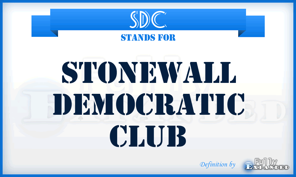 SDC - Stonewall Democratic Club