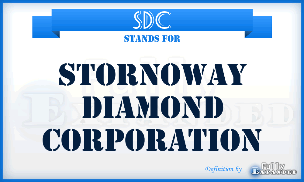 SDC - Stornoway Diamond Corporation