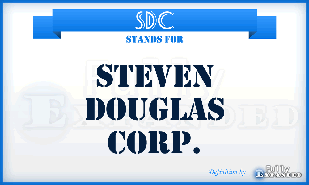 SDC - Steven Douglas Corp.