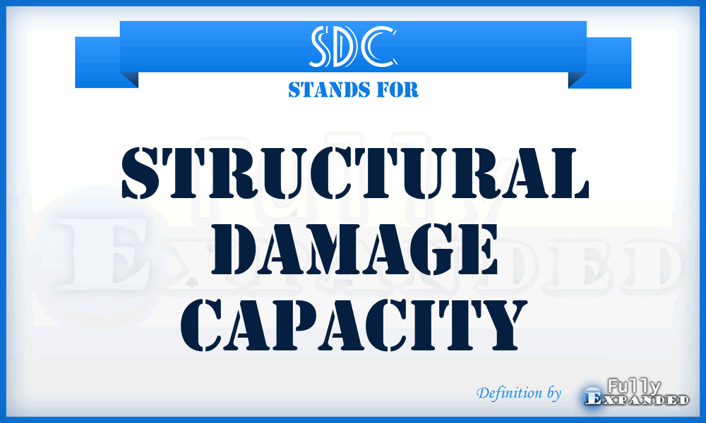 SDC - Structural Damage Capacity