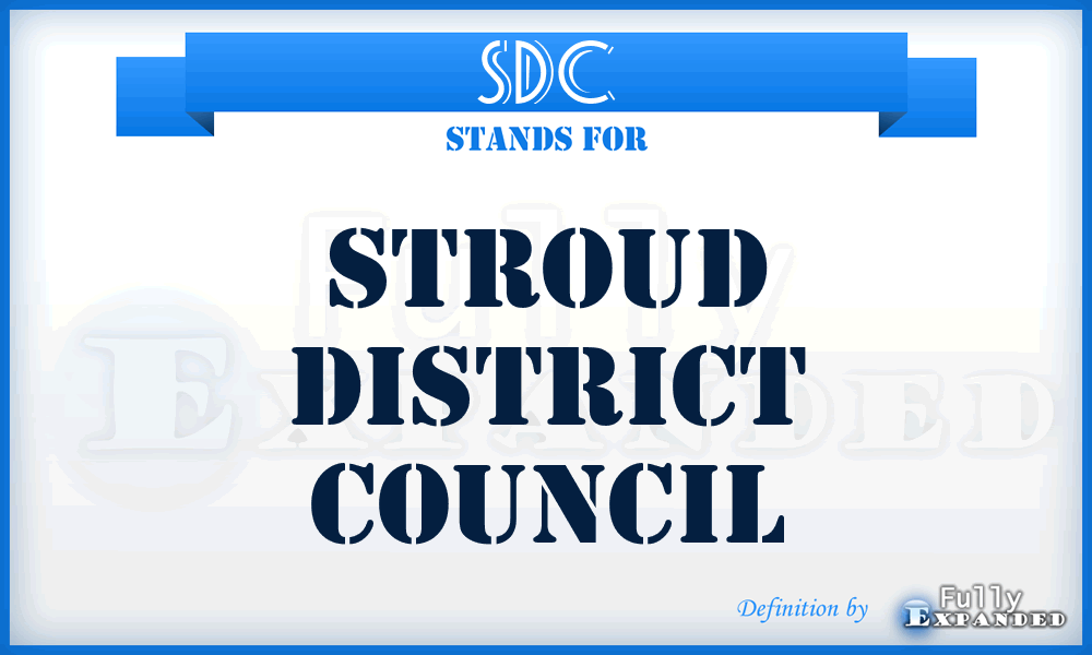 SDC - Stroud District Council