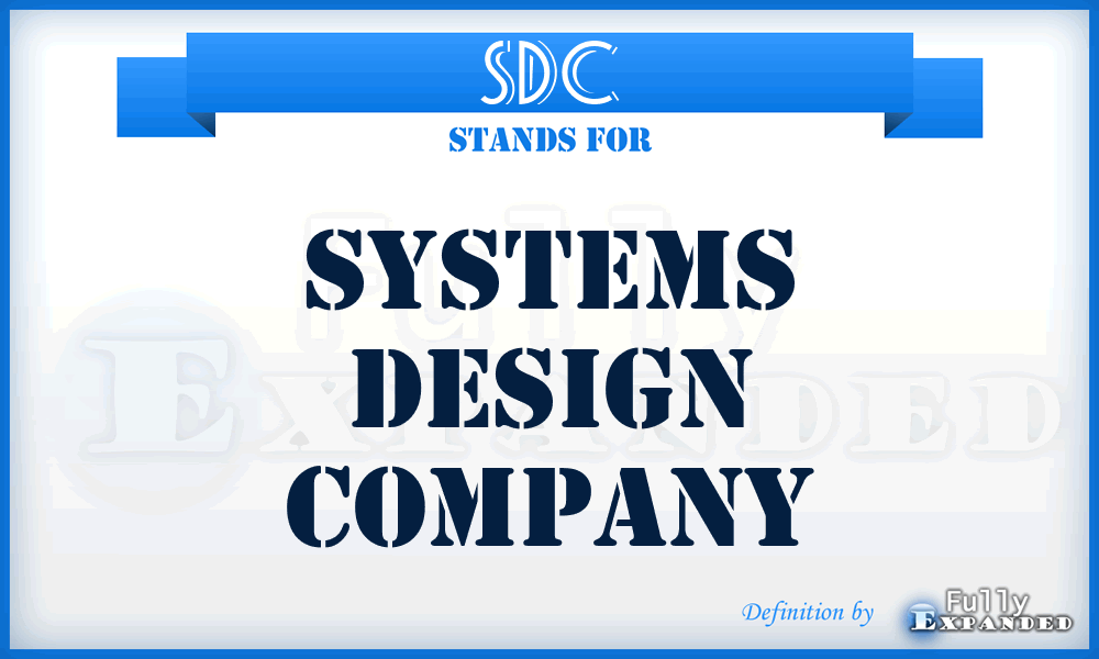 SDC - Systems Design Company