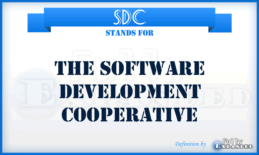 SDC - The Software Development Cooperative