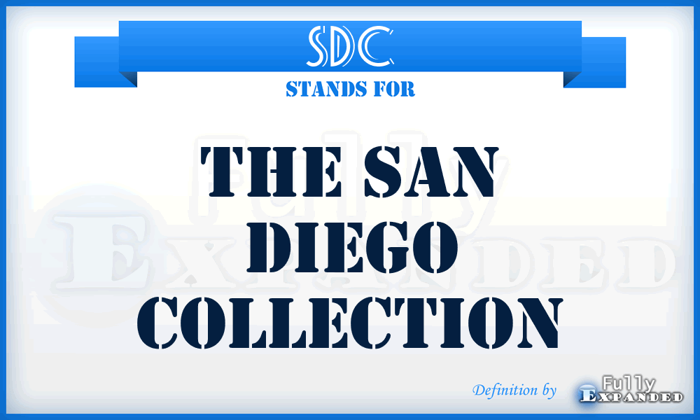 SDC - The San Diego Collection