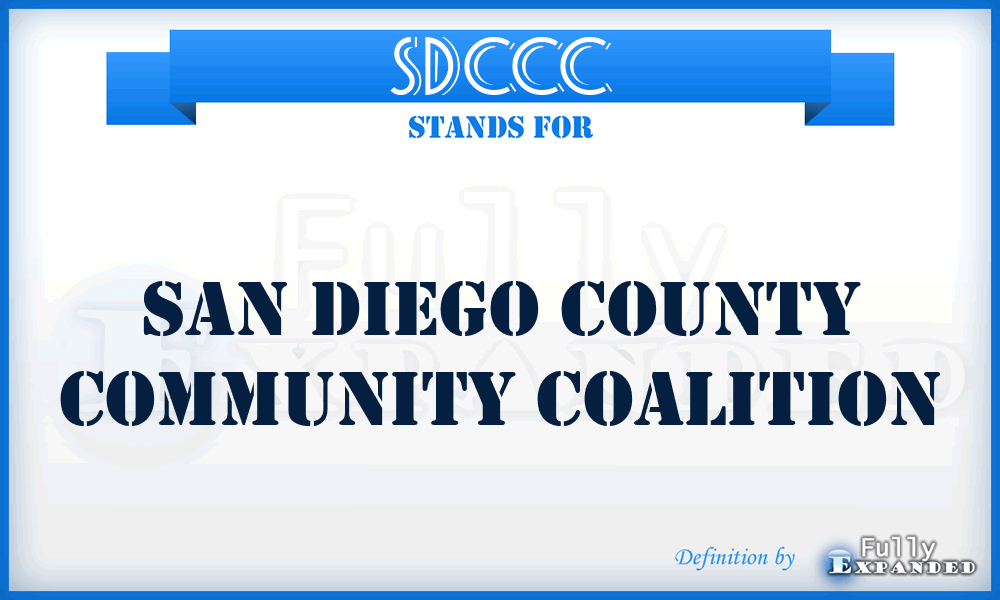 SDCCC - San Diego County Community Coalition