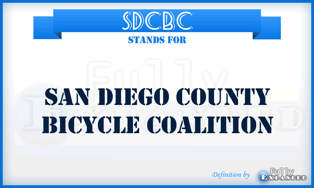 SDCBC - San Diego County Bicycle Coalition