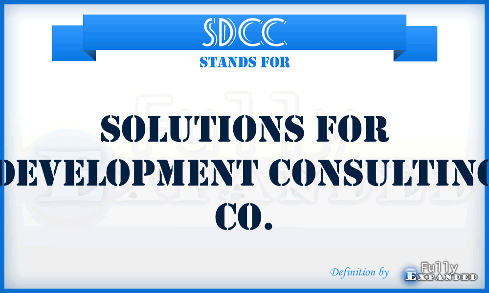 SDCC - Solutions for Development Consulting Co.