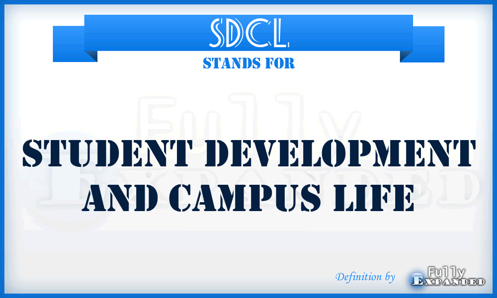 SDCL - Student Development and Campus Life