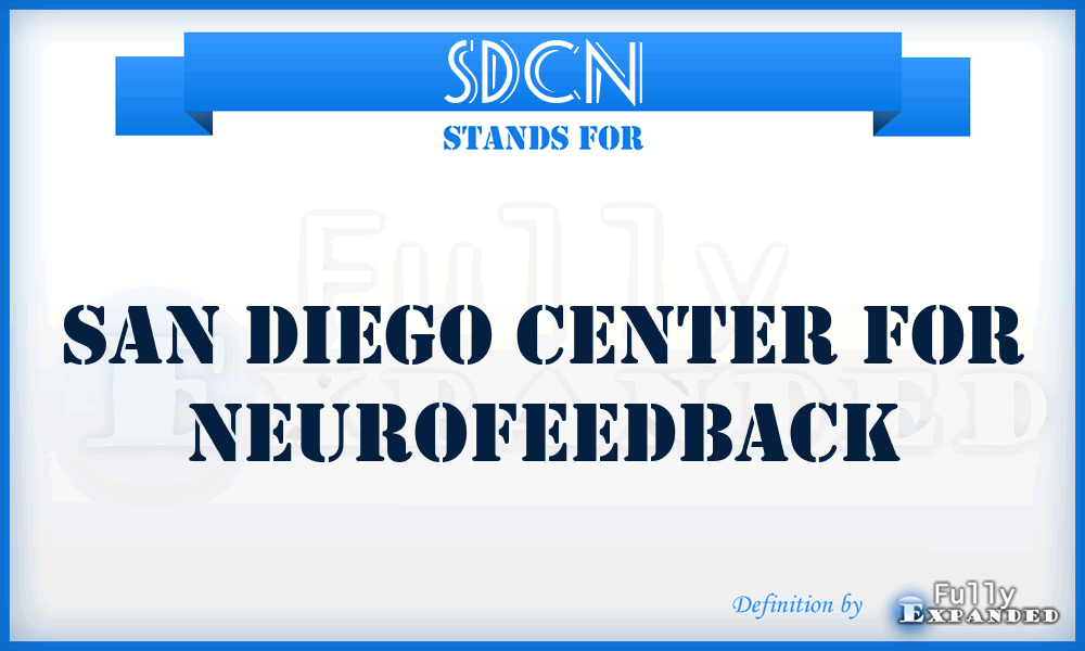 SDCN - San Diego Center for Neurofeedback