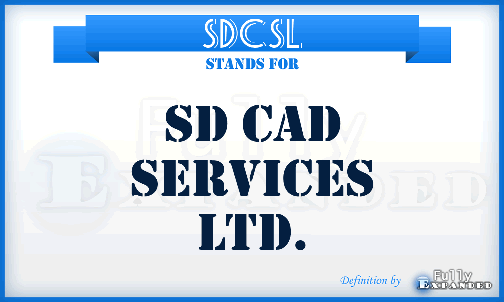 SDCSL - SD Cad Services Ltd.