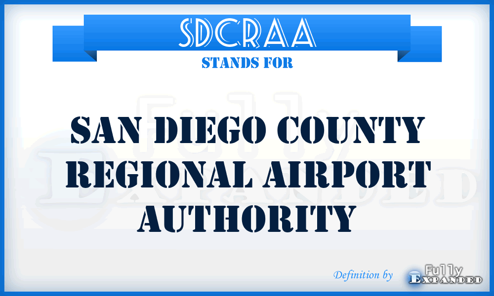 SDCRAA - San Diego County Regional Airport Authority