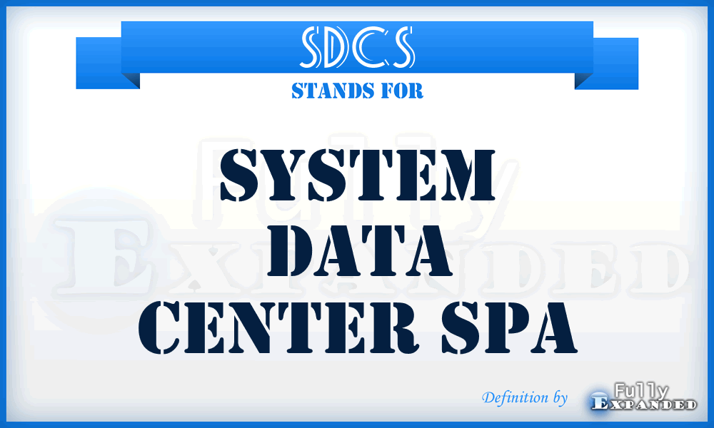 SDCS - System Data Center Spa