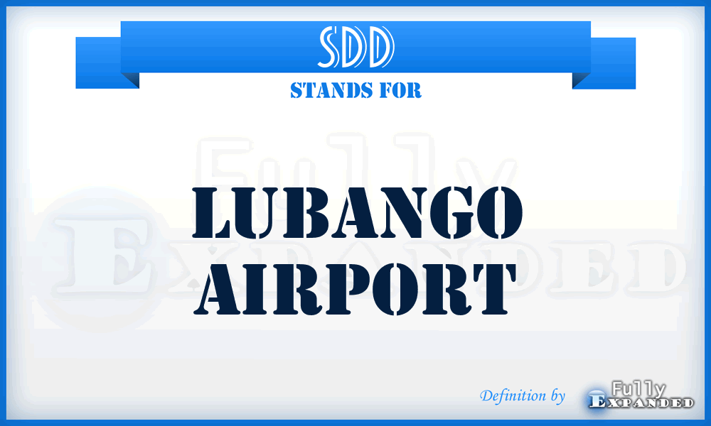 SDD - Lubango airport