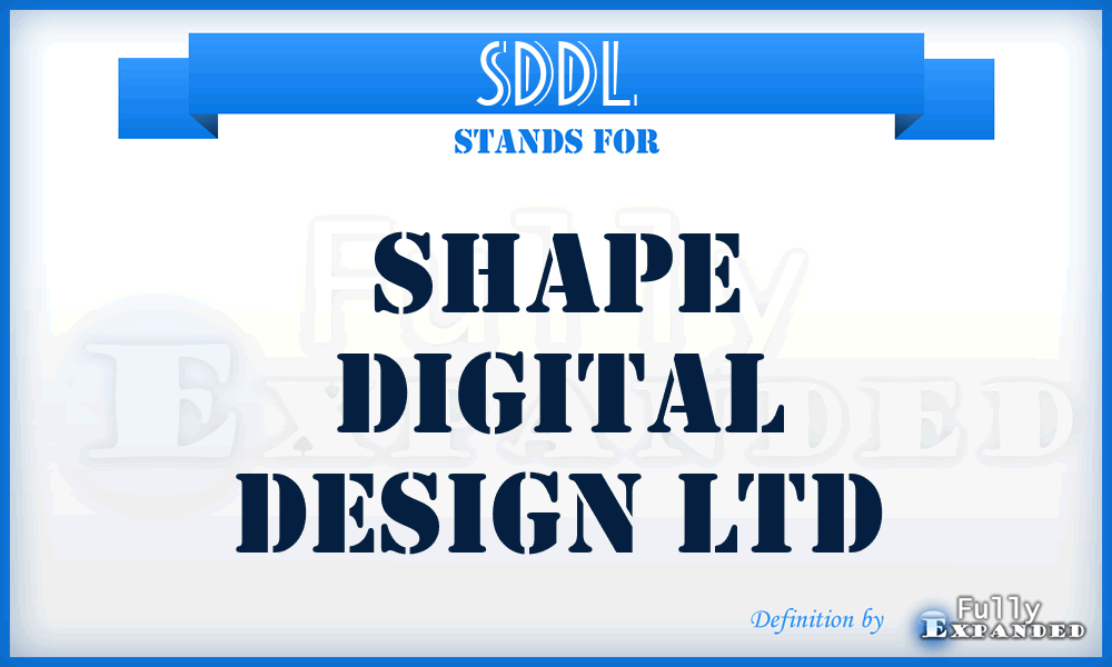 SDDL - Shape Digital Design Ltd