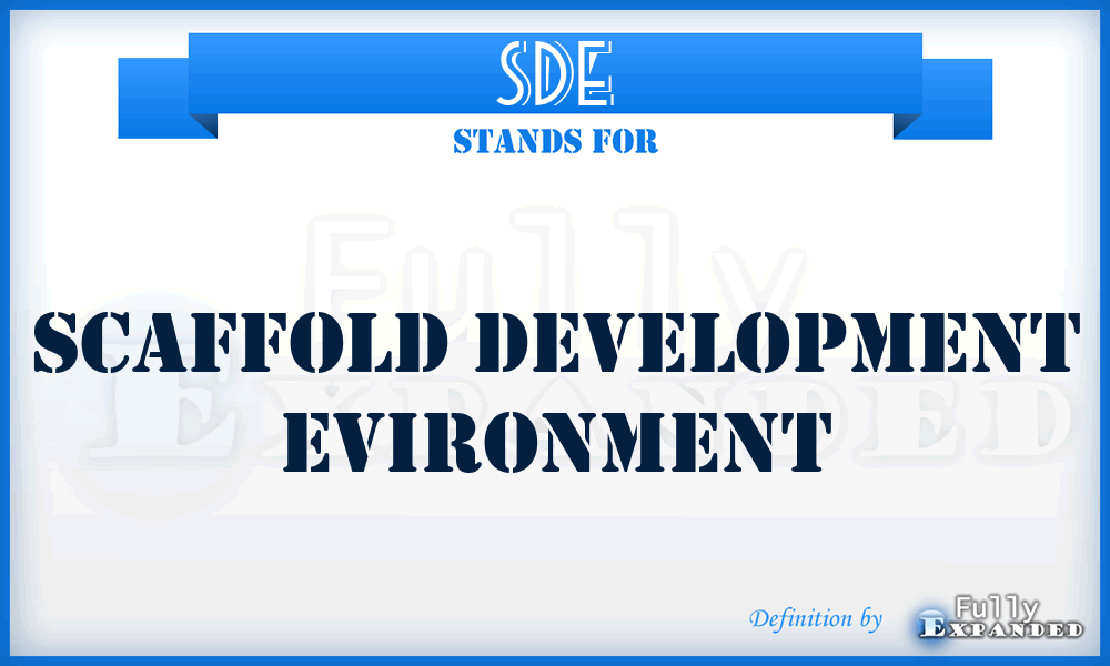 SDE - Scaffold Development Evironment