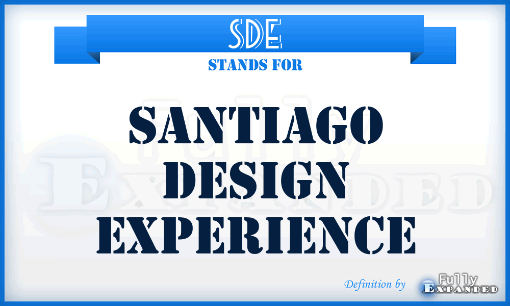 SDE - Santiago Design Experience