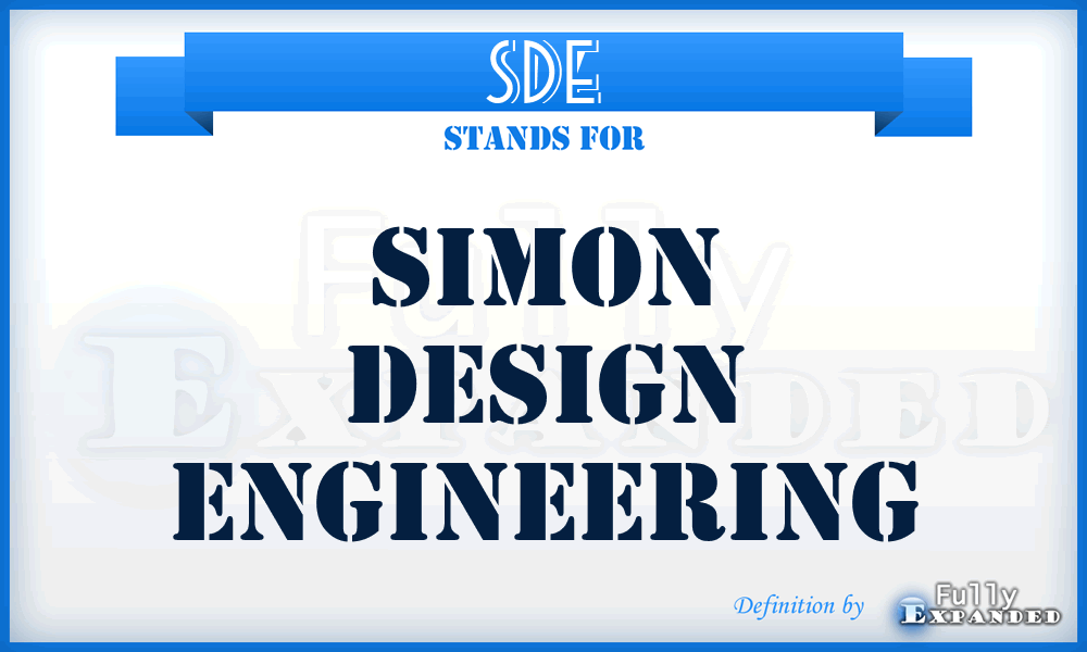 SDE - Simon Design Engineering