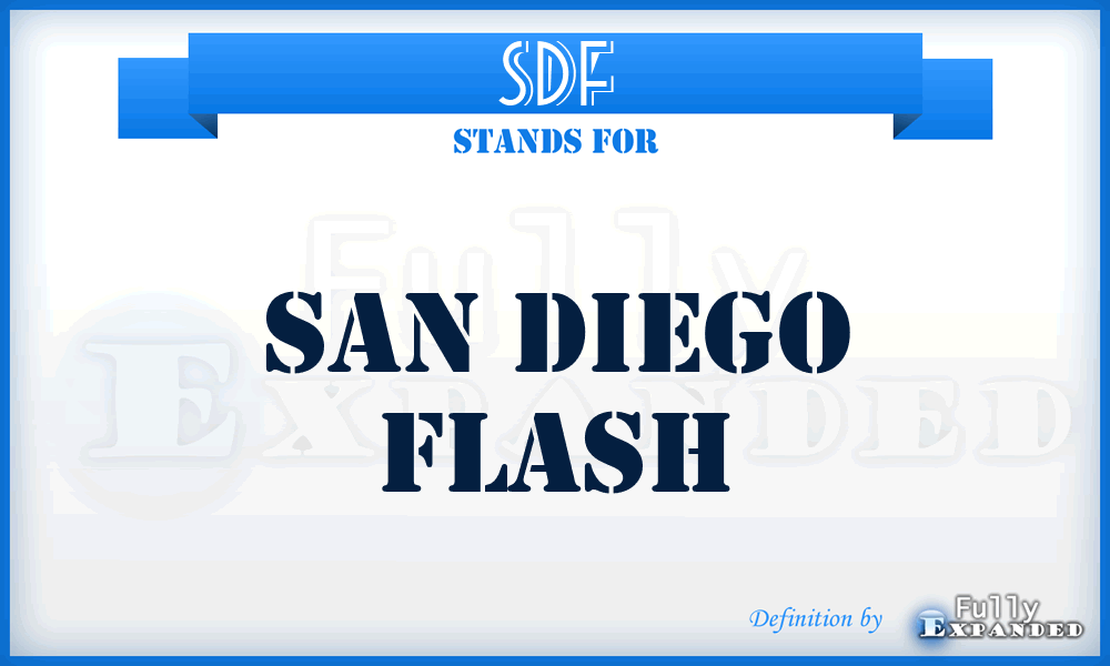 SDF - San Diego Flash