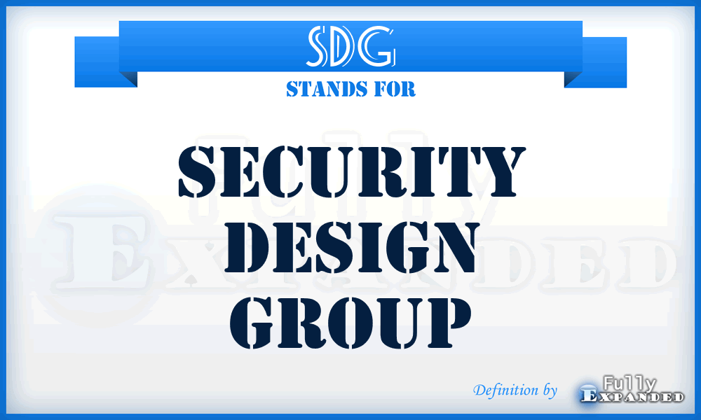 SDG - Security Design Group