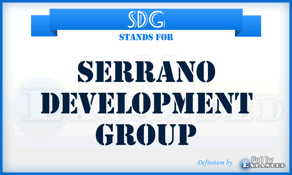 SDG - Serrano Development Group