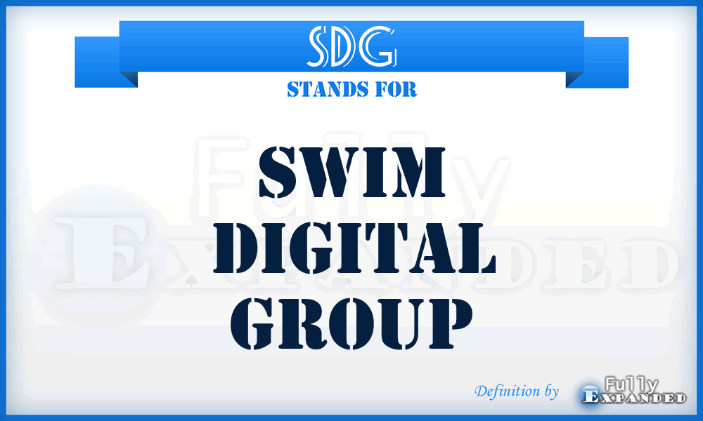 SDG - Swim Digital Group