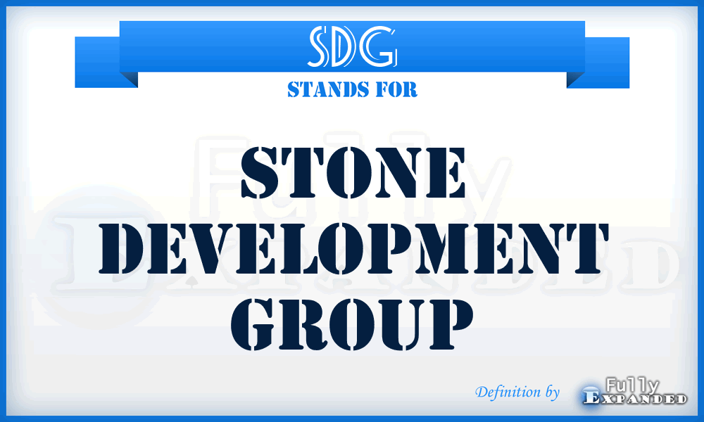 SDG - Stone Development Group