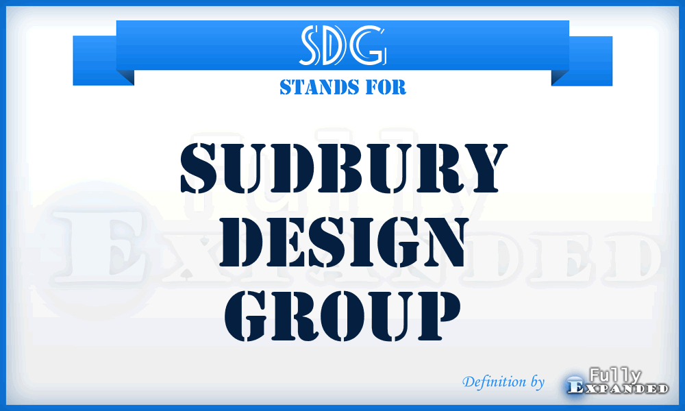 SDG - Sudbury Design Group