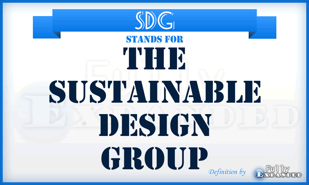 SDG - The Sustainable Design Group