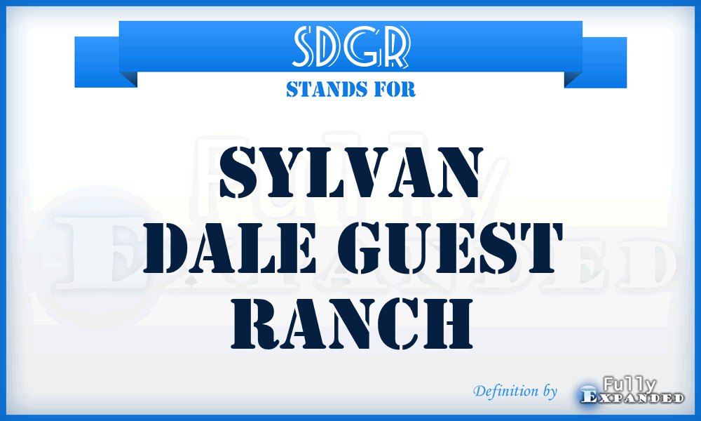 SDGR - Sylvan Dale Guest Ranch