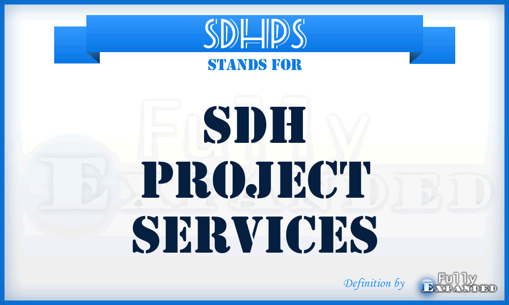 SDHPS - SDH Project Services