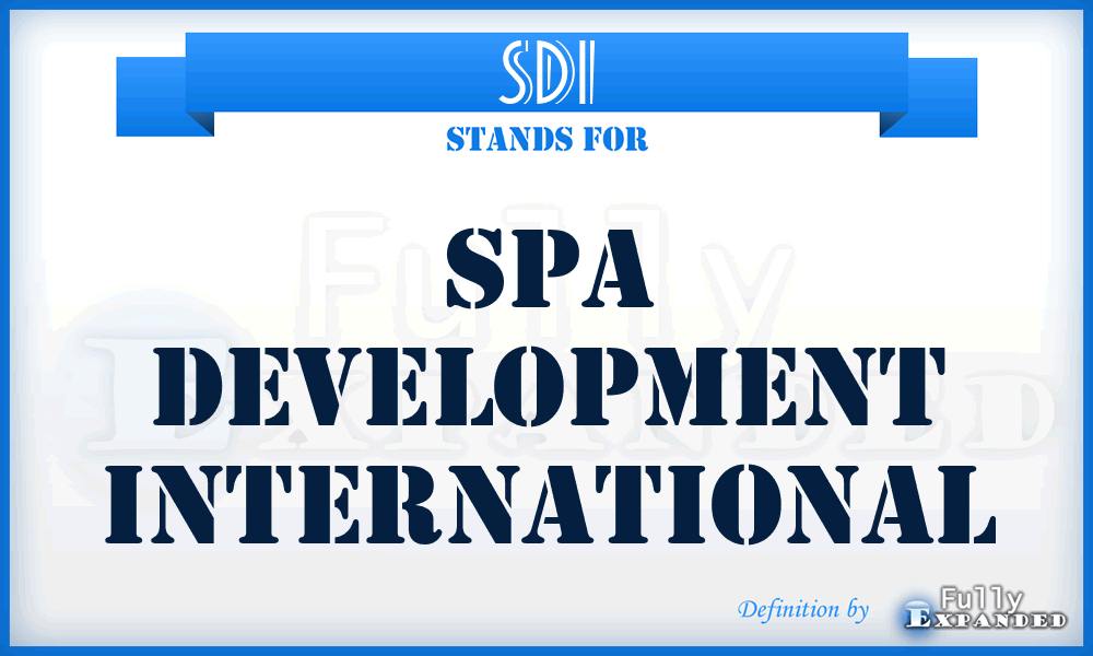 SDI - Spa Development International