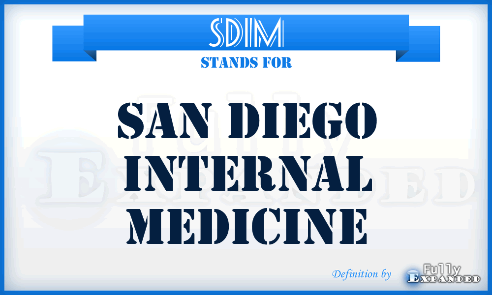 SDIM - San Diego Internal Medicine