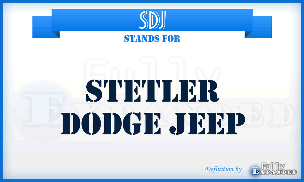 SDJ - Stetler Dodge Jeep