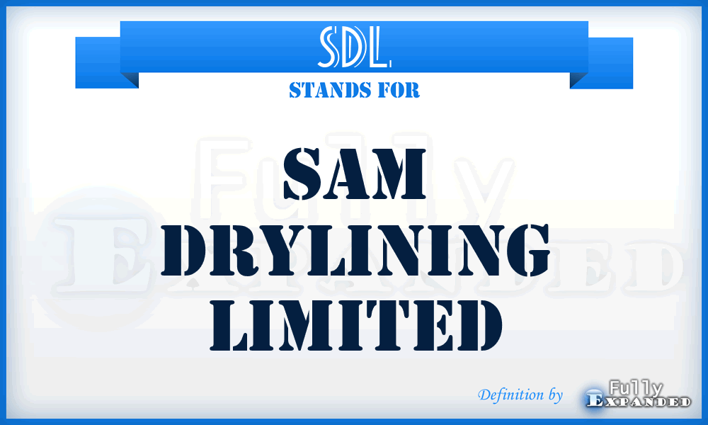 SDL - Sam Drylining Limited