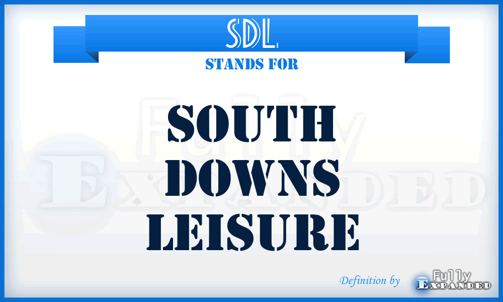 SDL - South Downs Leisure
