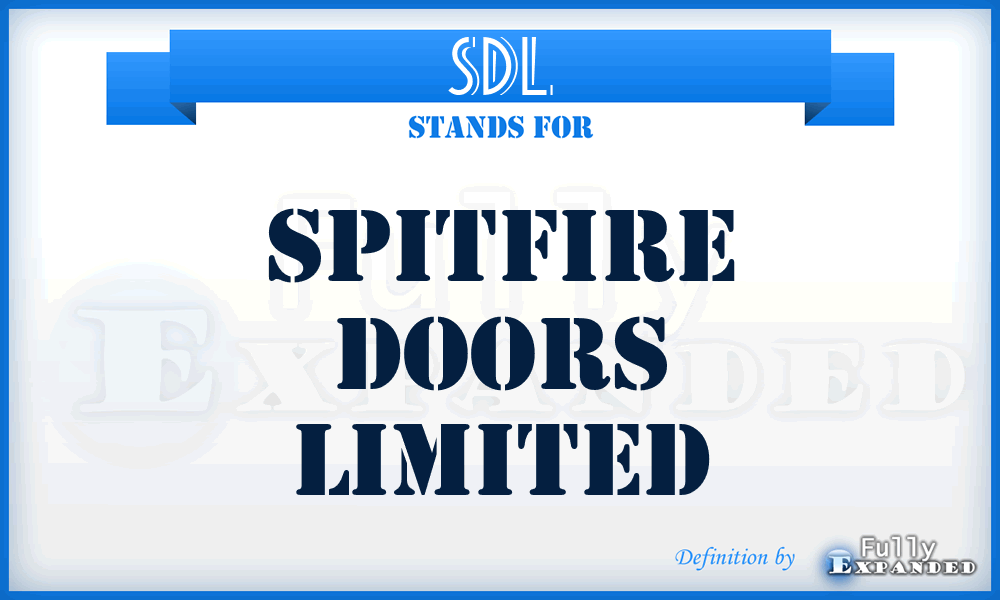 SDL - Spitfire Doors Limited