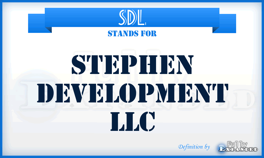 SDL - Stephen Development LLC