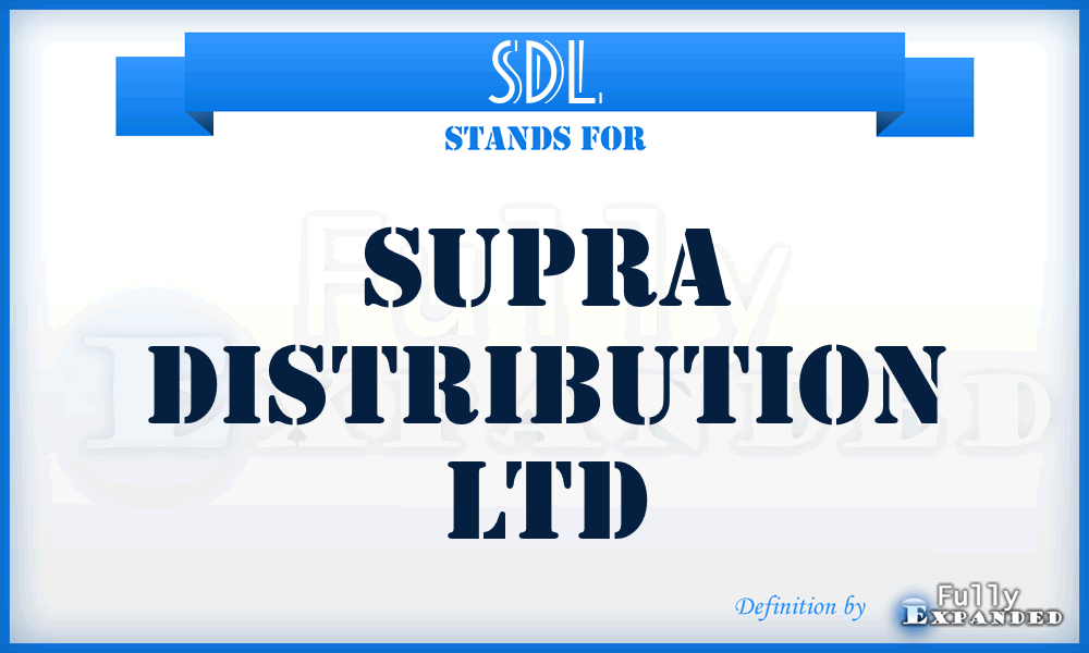SDL - Supra Distribution Ltd