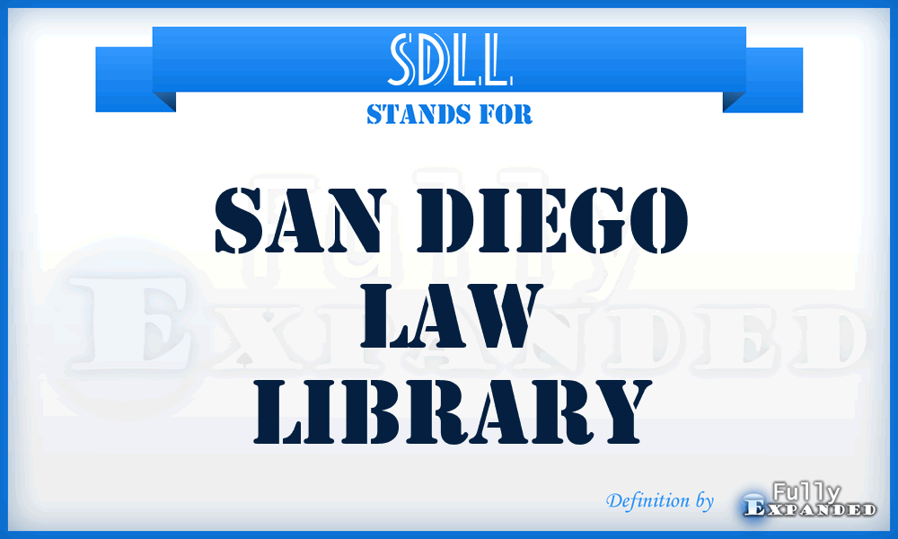 SDLL - San Diego Law Library