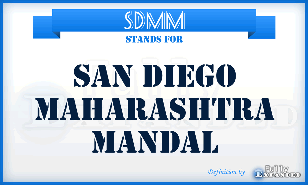 SDMM - San Diego Maharashtra Mandal