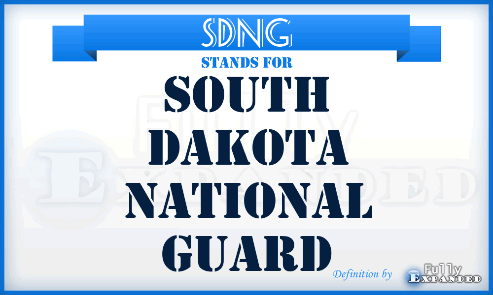 SDNG - South Dakota National Guard